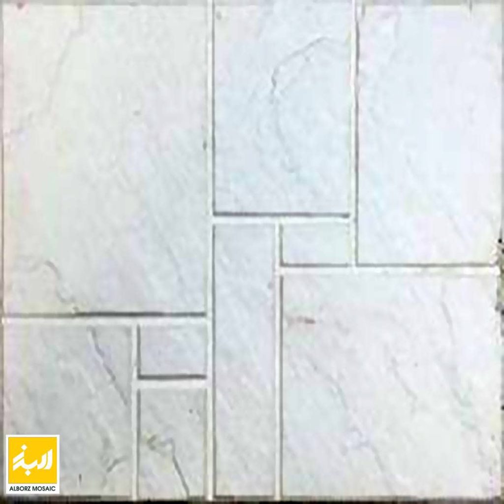 بتن اکسپورز کف طرح پارسه / موزاییک پلیمری طرح پارسه ابعاد 40/60 رنگ طوسی