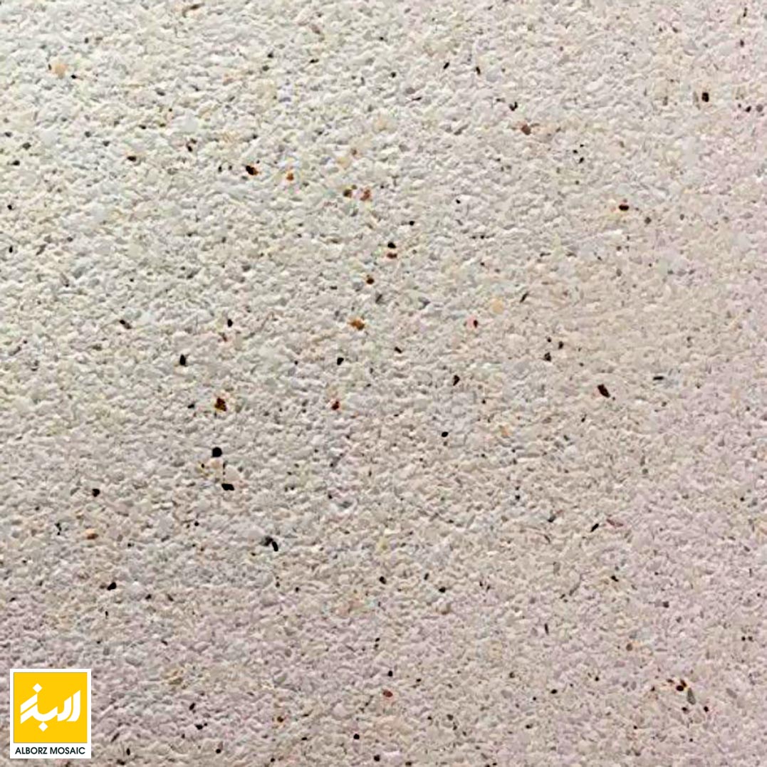 واش بتن آنتیک طرح موج سنگ سفید دانه ریز ابعاد 30/60